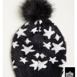 🆕️⭐️STARS ALLOVER POM BEANIE WINTER HAT⭐️